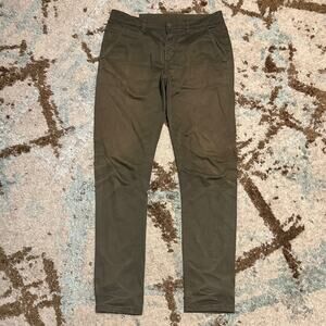 Nudie Jeans Slim Adam Bunker Pants Size 32x32 Straight Leg Chino Green